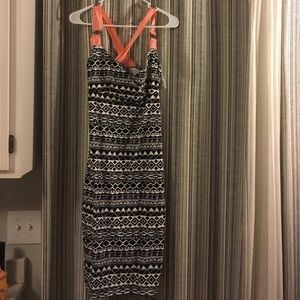 Black & white geometric dress